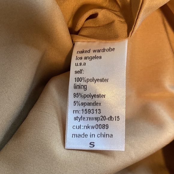 Naked Wardrobe The Statement Gold Bustier Dress - Picture 6 of 7